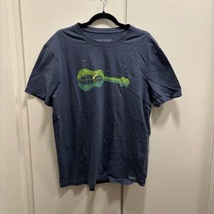 Life is Good Men's Large Natural Rhythm Short Sleeve Crusher Tee